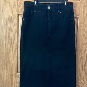 Style and Co. Black denim skirt
